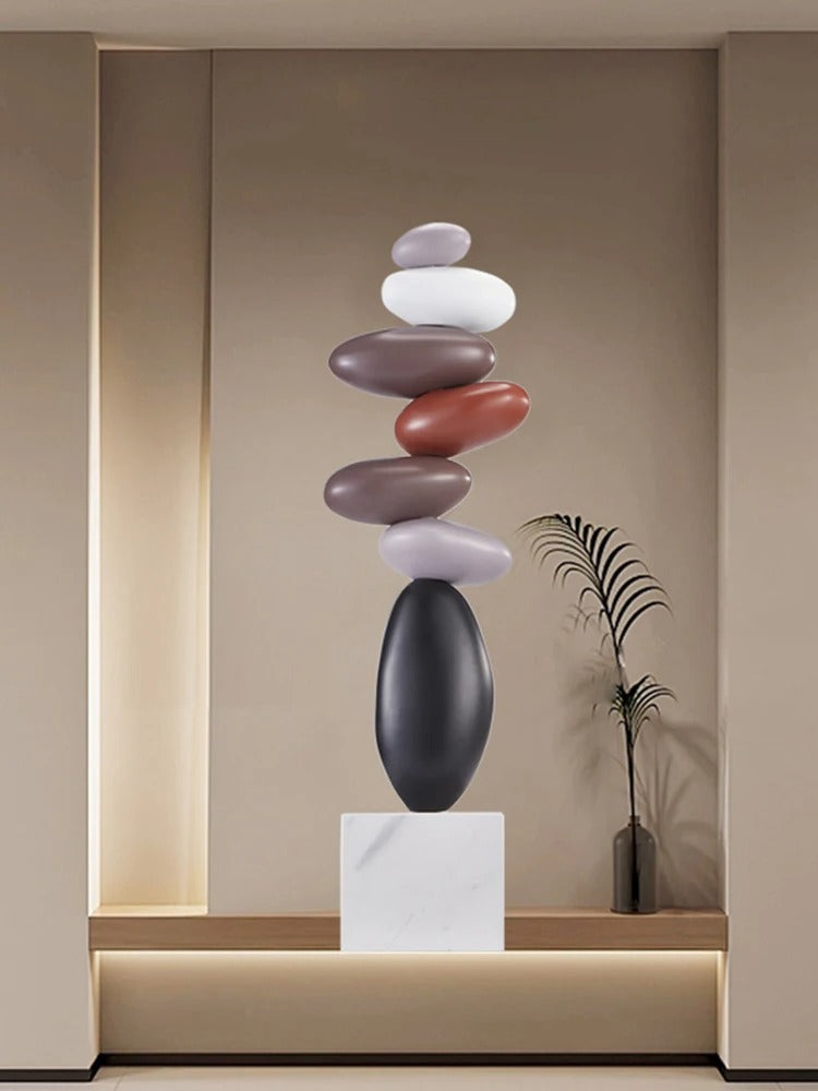 Scultura Moderna Equilibrio Zen