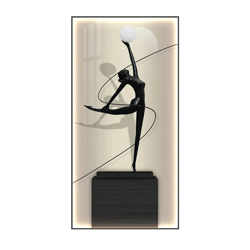 Lampada da parete a LED con ritratto di figura astratta moderna
