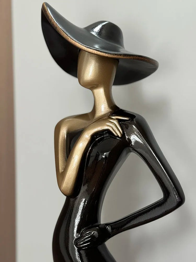 Statuetta Decorativa Elegante Femme Fatale