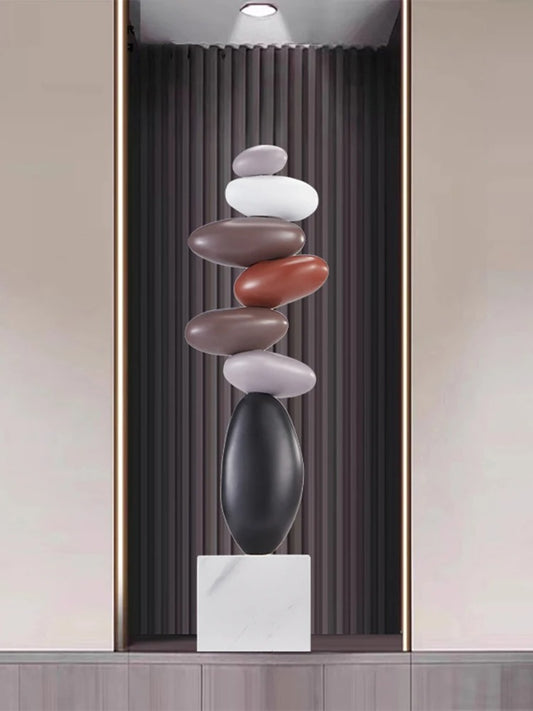 Scultura Moderna Equilibrio Zen