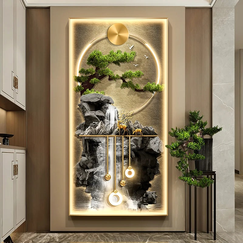 Quadro Luminoso LED 3D "Armonia Naturale"